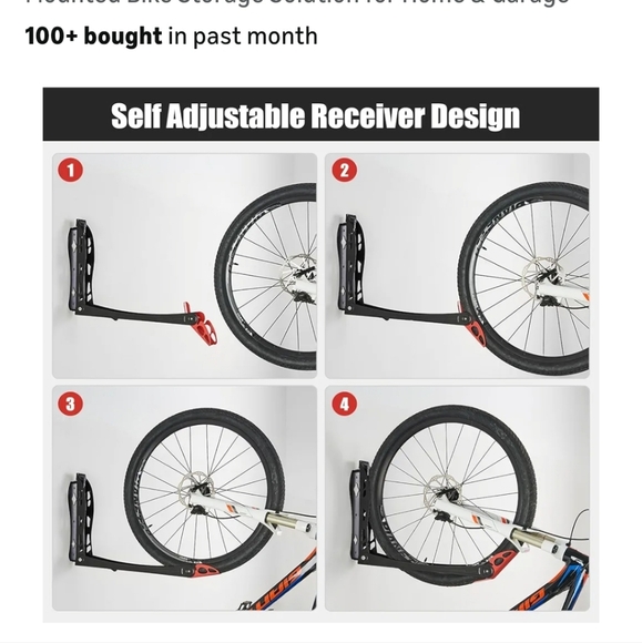 Self Adjustable Bike Wall Mount